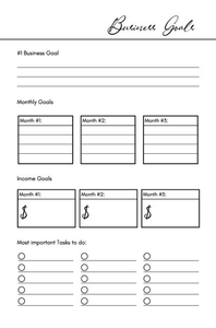 6x9 3 Month Business Planner